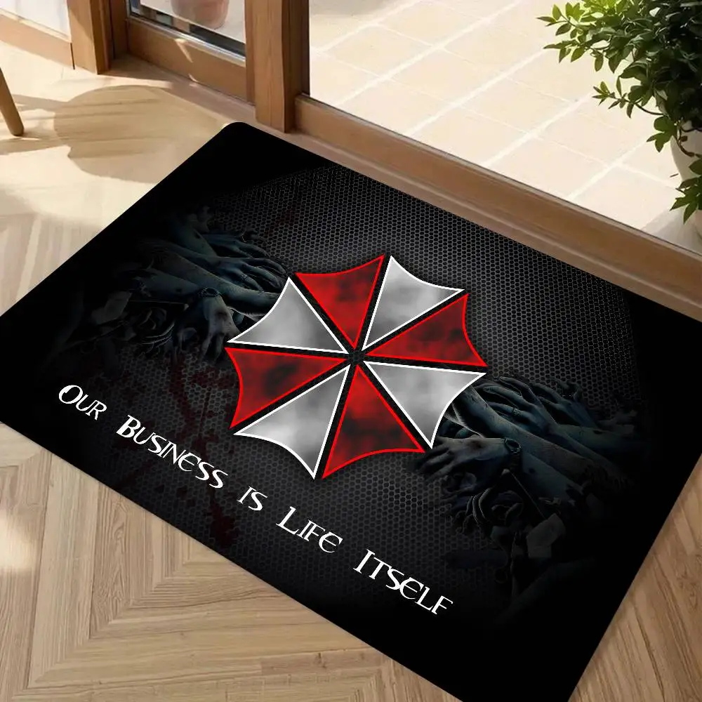 R-Residents Evil Game Floor Mat Suitable For Living Room Kitchen Bathroom Non-slip Mat Household Foot Mat
