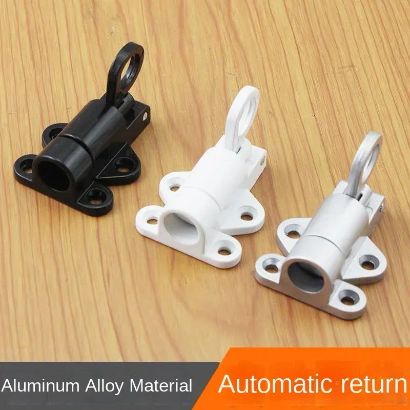 Aluminum Alloy Home Door Bolt Security Latch Hasp Sliding Pull Ring Lock Automatic Spring Latch Spring Loaded Window Door Bolt