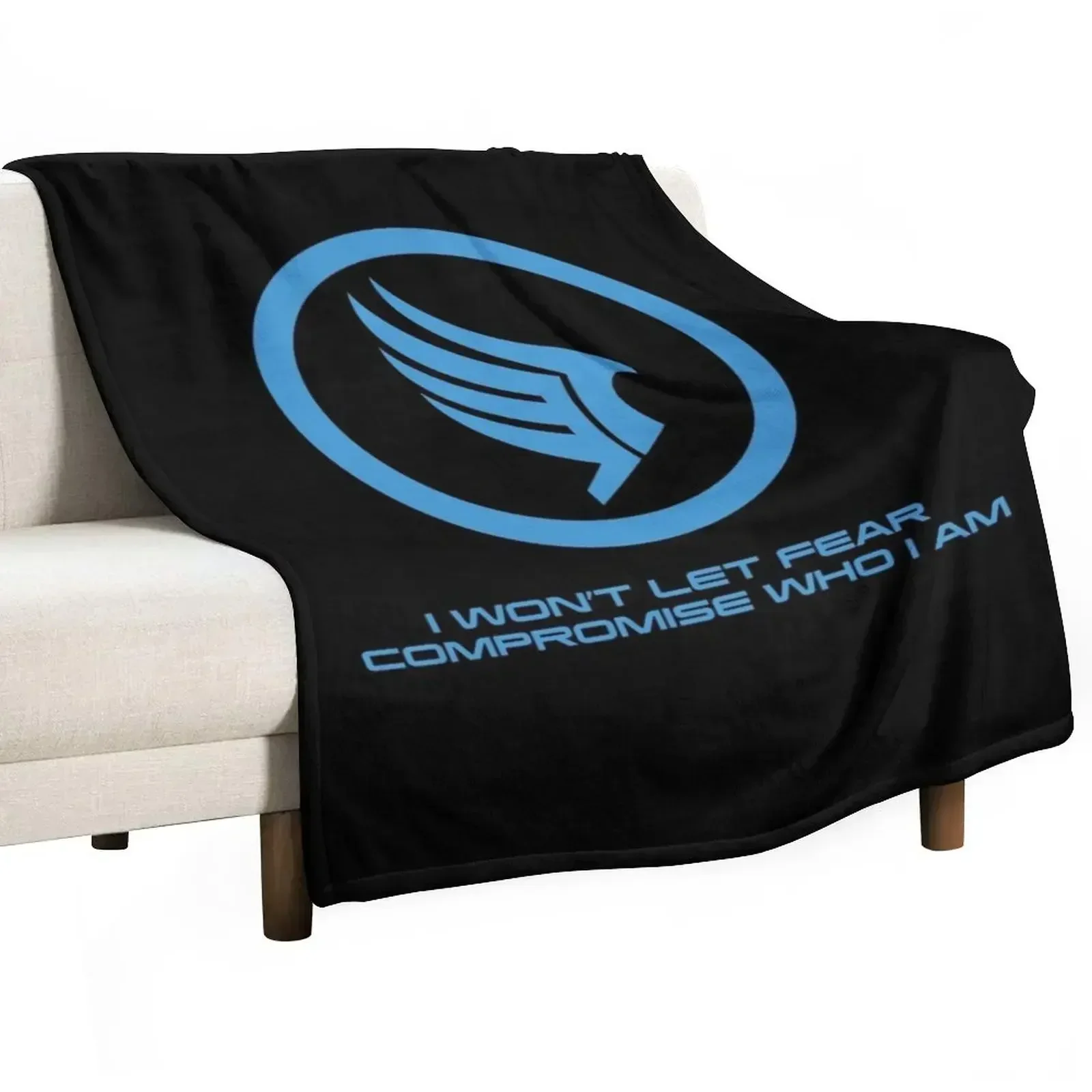 Mass Effect Commander Shepard Paragon Quote Throw Blanket blankets ands Luxury St Warm Sofas Blankets