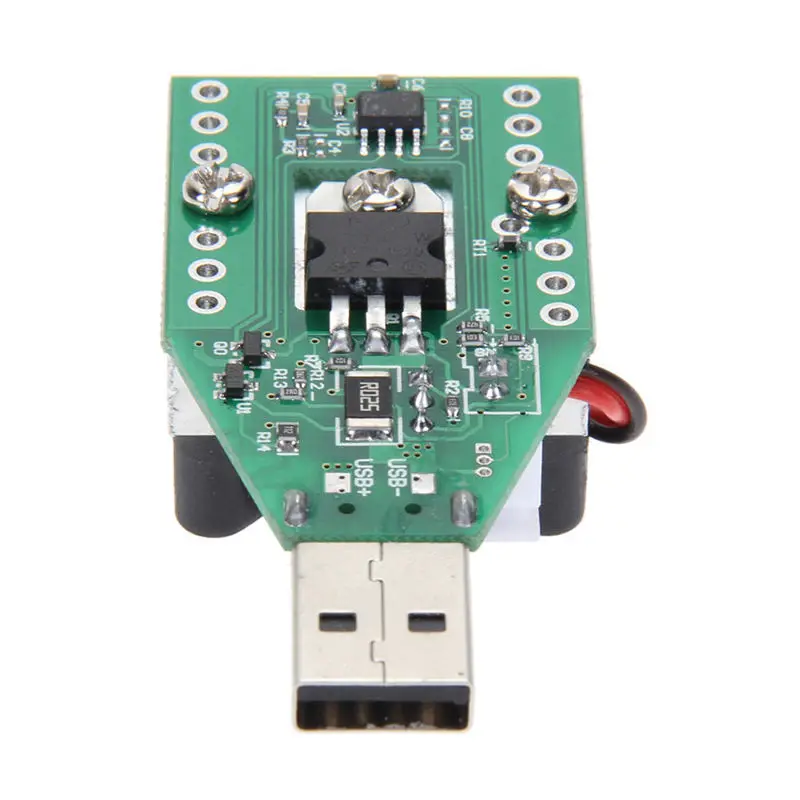 15W DC 3V-21V Electronic Test Load Resistor USB Interface Battery Discharge Capacity Tester with Fan Adjustable Current Module