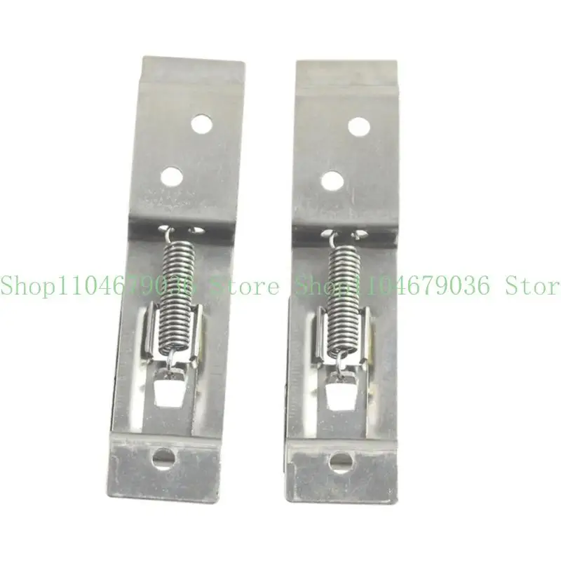 652F 2pcs Rectangular Car License Plate Frame Holder Clamp Trailer Number Plate Clips