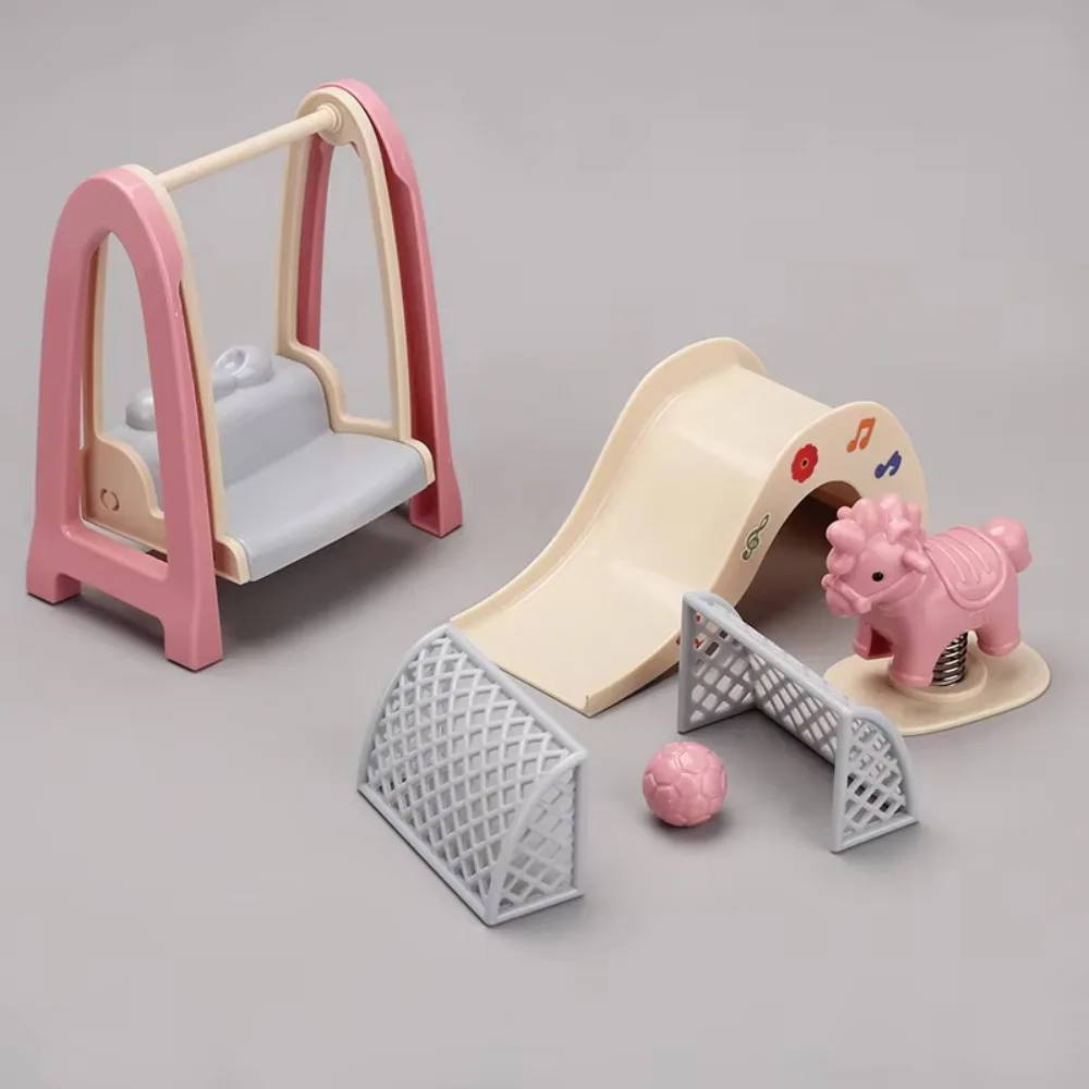 Miniature Playground for 1/6 1/12 BJD Doll Blyth MH CD FR SD Kurhn Dollhouse Mini Kitchen Play Accessories Girl Toy