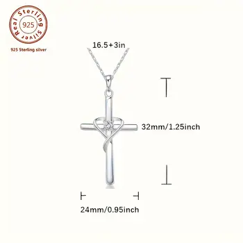 10 最佳銷售 925銀十字項鍊 - №4