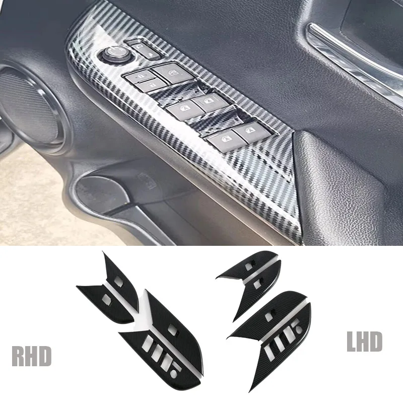 

RHD LHD For Toyota Hilux Hilux REVO 2024 2025 ABS Car Door Window Armrest Switch Lift Adjust Panel Cover Trim Accessories