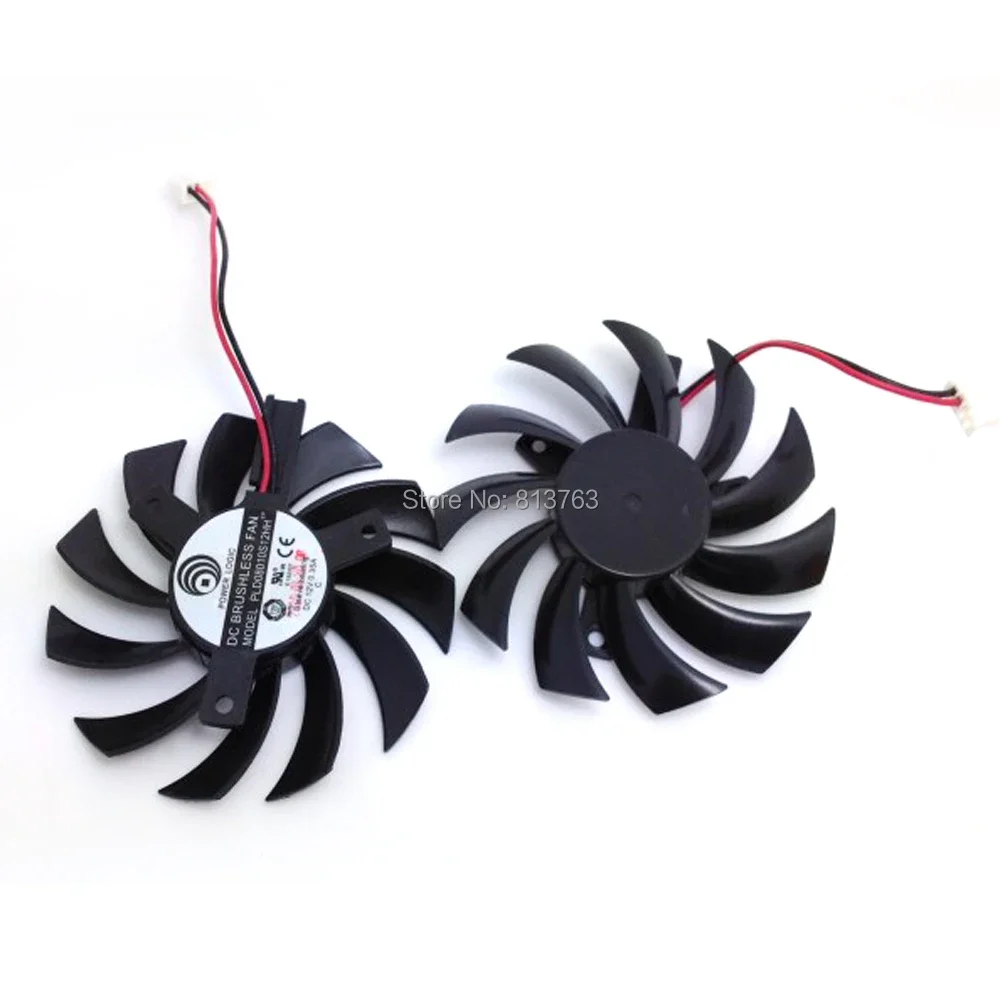 PLD08010S12HH 12V 0.35A 75mm 40x40x40mm ZOTAC 8010 Graphics Card Cooling Fan 2Wire 4Pin