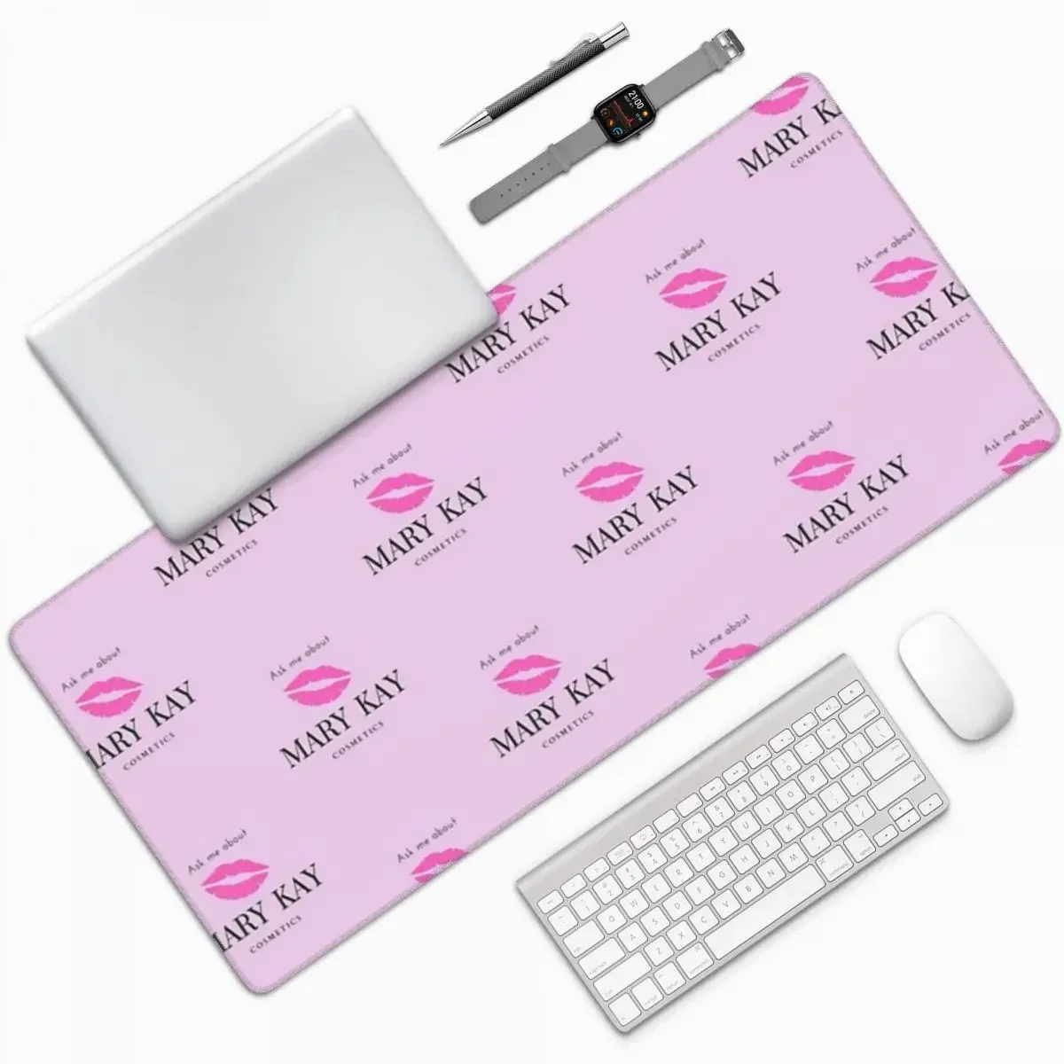Pergunte-me sobre mary kay cosméticos grande mouse pad teclado do computador mouse tapete de jogos pc portátil tapete de mesa acessórios tapetes de mesa