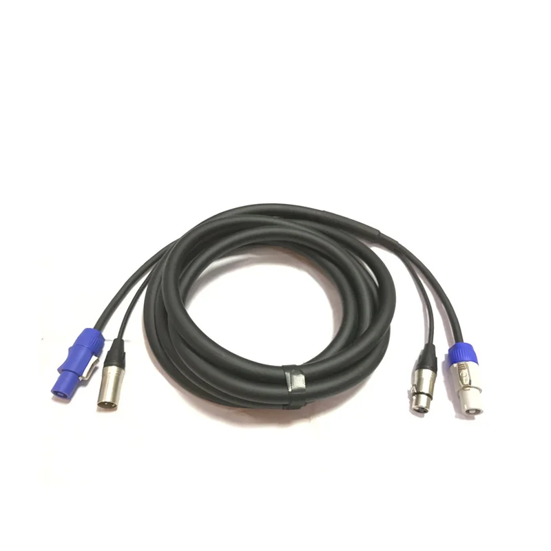 1meter 3*2.5mm2 Stage Lighting Power Cable DMX Signal 2-In-1 Display Screen Lighting Power Signal Cables