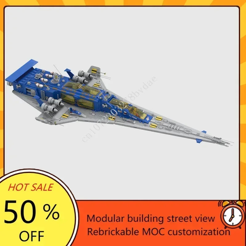 

Конструктор 4109 деталей NCS Discovery: Космическая война, военный MOC-космический корабль, индивидуальные архитектурные пазлы, DIY-модель для сборки, развивающая игрушка, подарок для детей