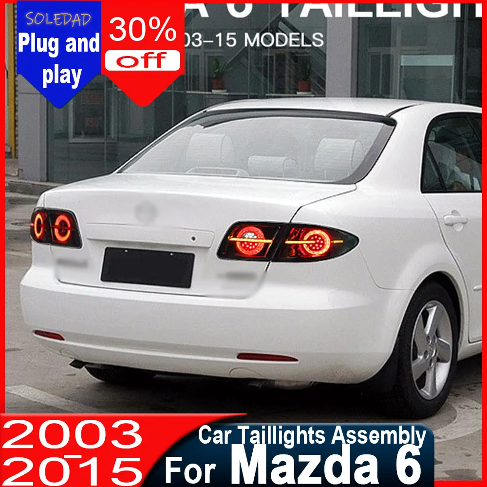 Car LED Tail Light For Mazda 6 2003 2004 2005 2006 2007 2008 2009 2010 2011 2012 Running Light Brake Reverse Dynamic Turn Signal