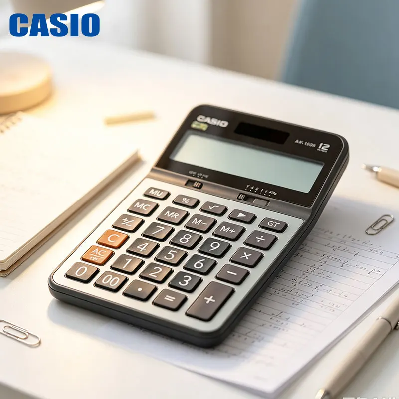 Casio AX-120B/GX-14B/DX-12B/DH-12/MH-12/DJ-120D Administrative front desk computer workstation, training institution finance