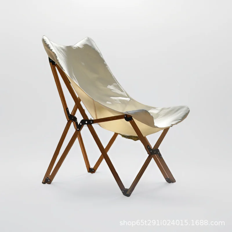 Beech Chair Detachable 600D Oxford Cloth Folding Chair Camping Portable Foldable Lounge Chair Moon Chair كرسي رحلاتoutdoor Chair