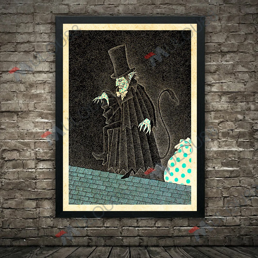 مصاص دماء إيرل والشيطان القلب ، خمر الرسم على لوحات القماش الجدارية ، شبح الغابات والهيكل العظمي الرومانسي ، طباعة ملصق فني تجريدي ، ديكور #3