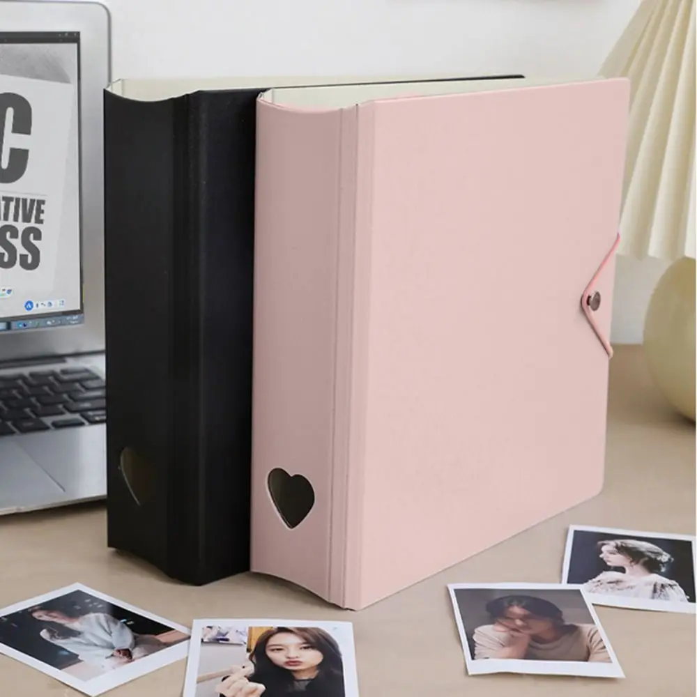 A5 Photocard Collecting Four-box Grid Candy Color Kpop Idol Photo Album with Baffle Plate Kawaii Binder Photo Cards