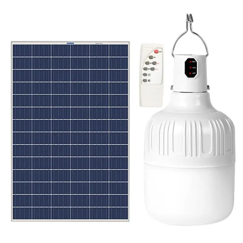 

Solar Light Bulb Outdoor 3 Modes Solar Bulb Portable Bulb Adjustable LED With Timer Remote Batteried For Lawn Garden Yard