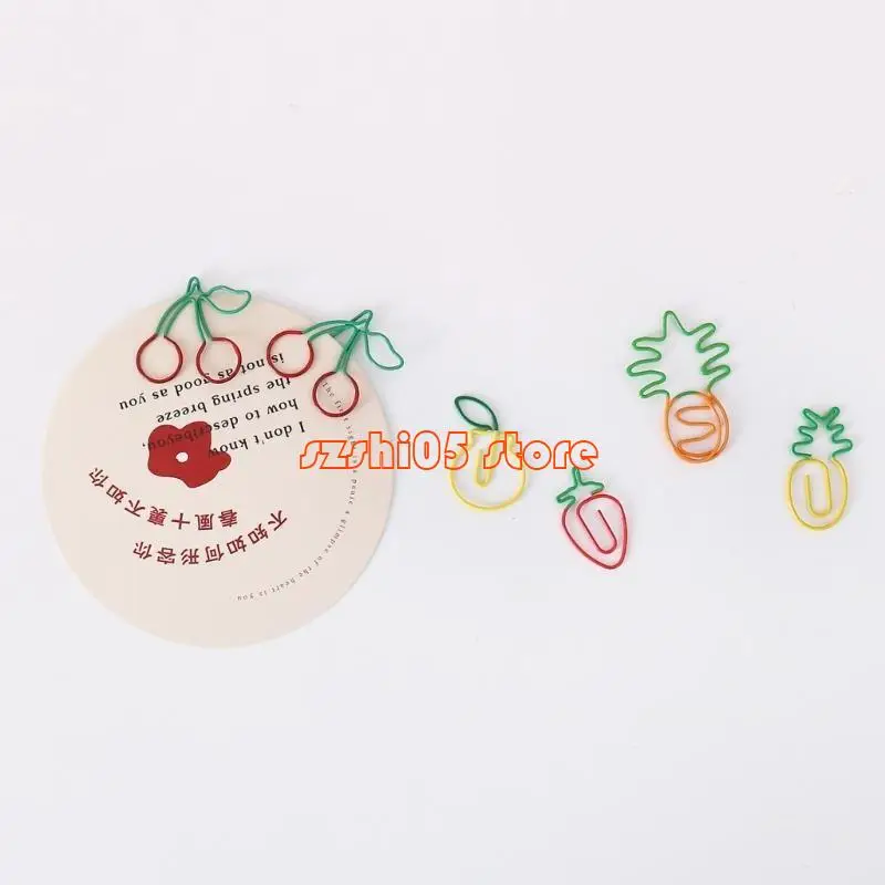 781e bookmarks clip per scuola ufficio, adorabile clip carta assortita