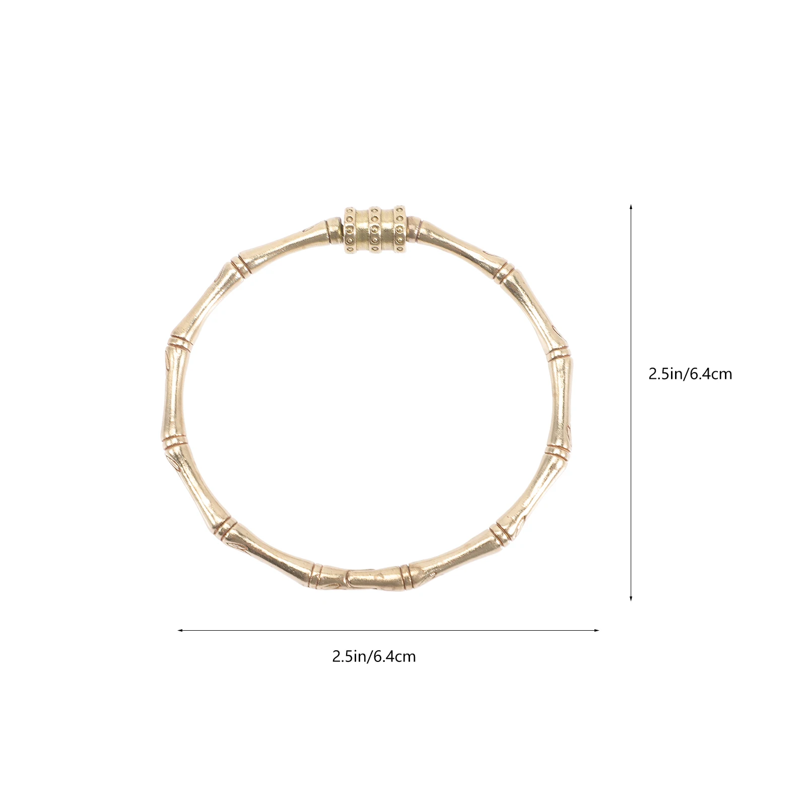

1pcs Vintage Bamboo Knots Bangle Bracelet For Women Gold Wrist Jewelry Elegant Comfortable Skin-Friendly Gift Birthday Christmas