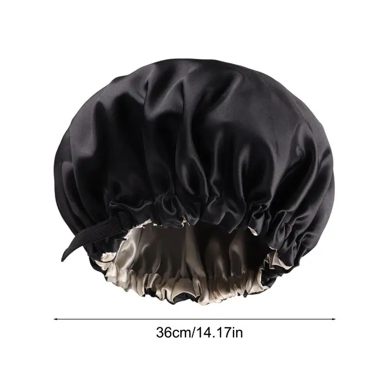 أغطية شعر للنساء للنوم، شعر مجعد، أغطية من الساتان، طبقة مزدوجة، شعر طويل وقصير، مناسب للسفر المنزلي، شعر نوم مرن