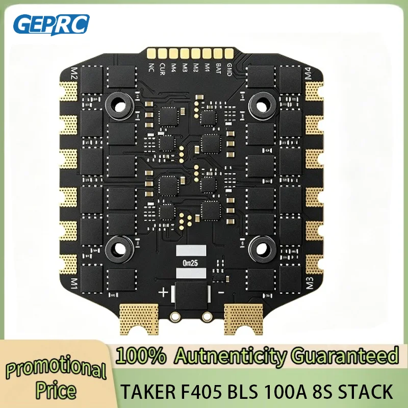 GEPRC TAKER F405 BLS 100A 8S STACK 4IN1 ESC Black Box Data Analyze Record Flight Barometer Integrated LC Filter Racing FPV Drone