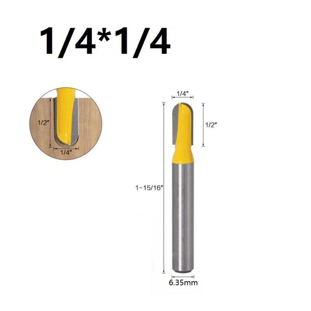 Easy To Install High-quality Router Bit Shank Router Bit Assembly Attachment Long Blade Long Reach Round Nose Steel