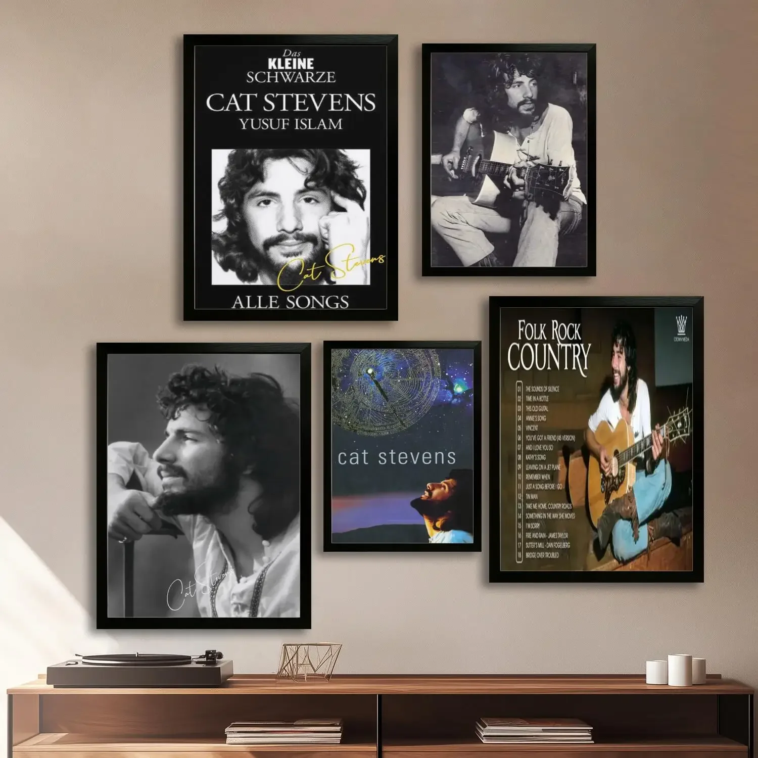 Cat Stevens Band Canvas Art Poster, Wall Art Picture Print, Modern Family Bedroom Decor Posters,Decorative painting