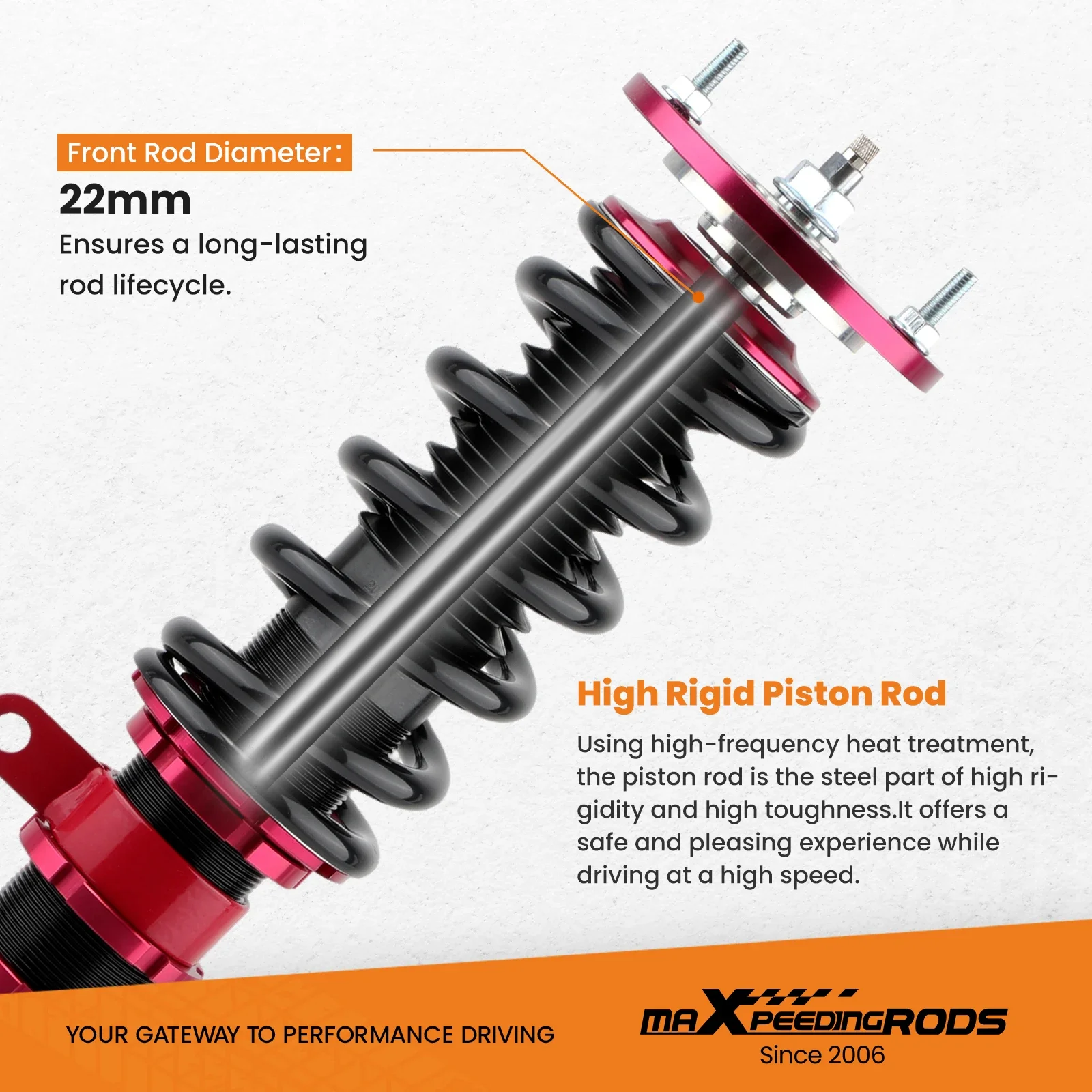 Suspensión Coilovers del amortiguador para la serie 5 E60 2004-2010 Sedan AWD