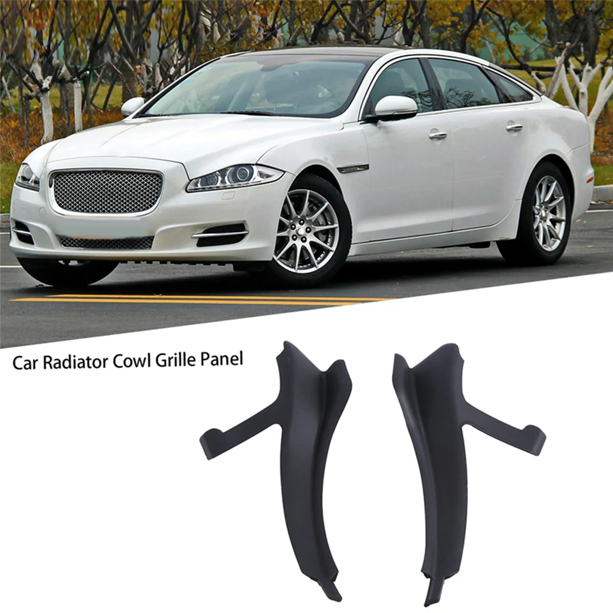 

For JAGUAR XJL 2010-2019 Car Front Left & Right Radiator Cowl Grille Panel C2D19712 C2D19713