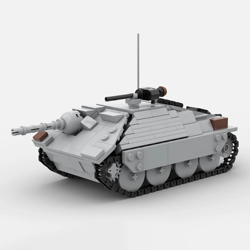 Military Vehicle Series Jagdpanzer 38 "Hetzer" Battle Tank Model Building Blocks Technical Bricks Toys Children's Puzzle Gifts