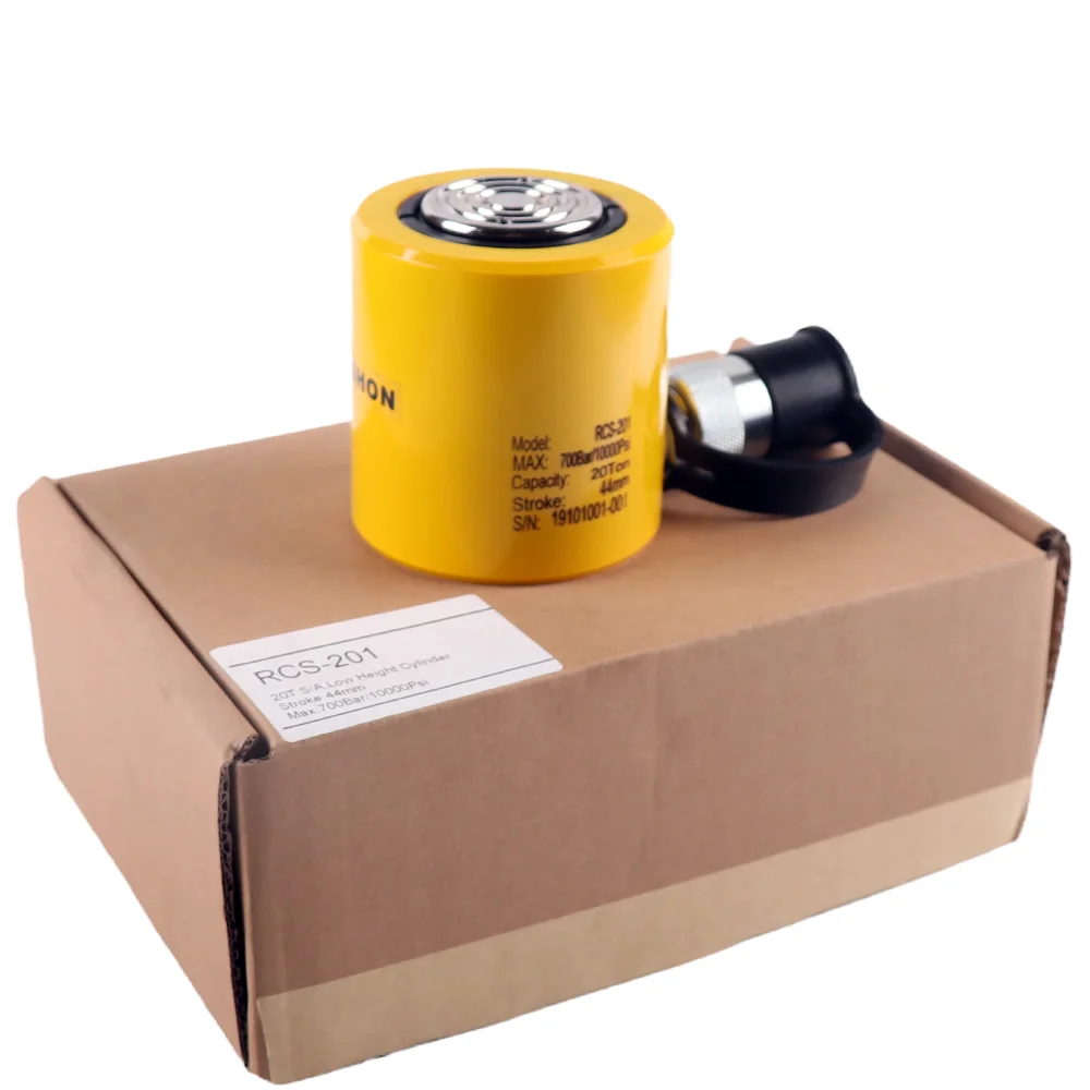 

RCS201, Enerpac Equivalent Single Acting Low Height Hydraulic Piston Cylinders 20 Ton