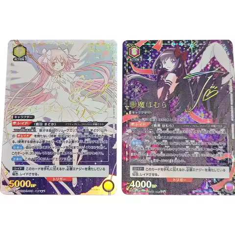 Anime UA UNION ARENA Collection Card Puella Magi Madoka Magica Kaname Madoka Embossed Gold Process Textured Refractive Flash