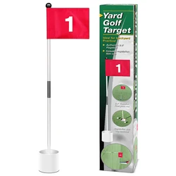 Golf Hole Pole Cup Flag Stick for Garden Backyard Practice Training Odpinany przenośny golf Putting Green Flagstick