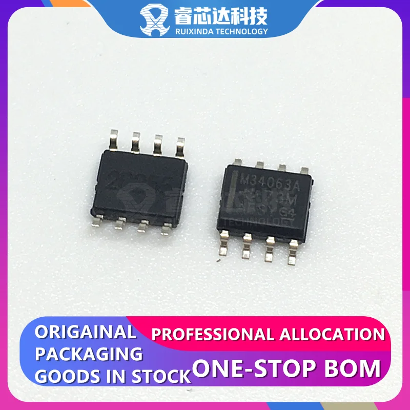 MC34063ADR M34063A SOP8 Buck, Boost Switching Regulator IC Positive or Negative Adjustable 1.25V 1 Output 1.5A (Switch) 8-SOIC