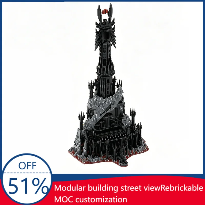 17693Pcs Ucs Barad-Dur Complete Bundle Building Blocks Educational Diy Assembly Toy Gift The Rings Fans And Collection Display