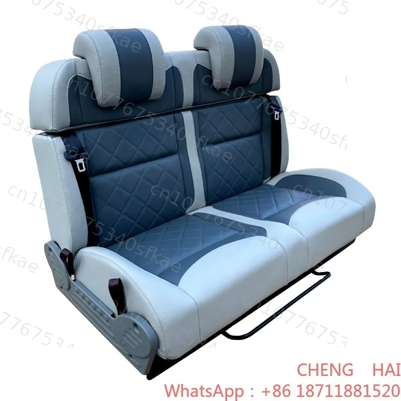 Customized Upgrading OEM Customized Luxury Waterproof Camper Van Seat Bed Converted Reclined Adjustable RV Seat with 3-point Saf