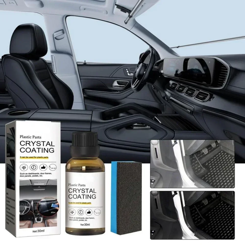 Agente di rivestimento di ripristino della plastica dell\'auto Auto plastica gomma riparazione esterna Clean Refresh Restoration Agent Black Shine