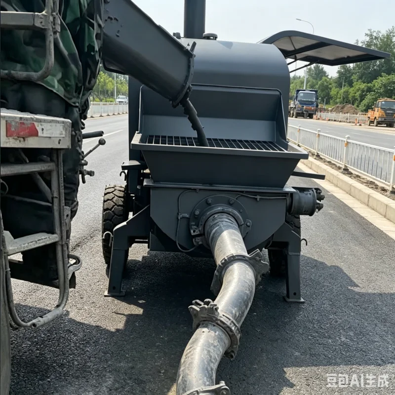 Small Volume Mobile Diesel Concrete Grouting Pump Produced By Industrial Leading Source Factory For Structural Foundations