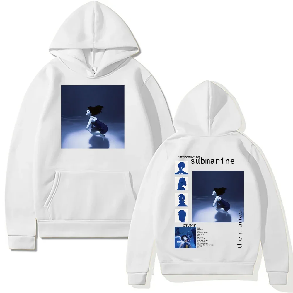 بلوفرات فرقة Marias The Marias Submarine ألبوم شعبي هوديس موضة المرأة البلوز للجنسين القطن ملابس كاجوال هودي