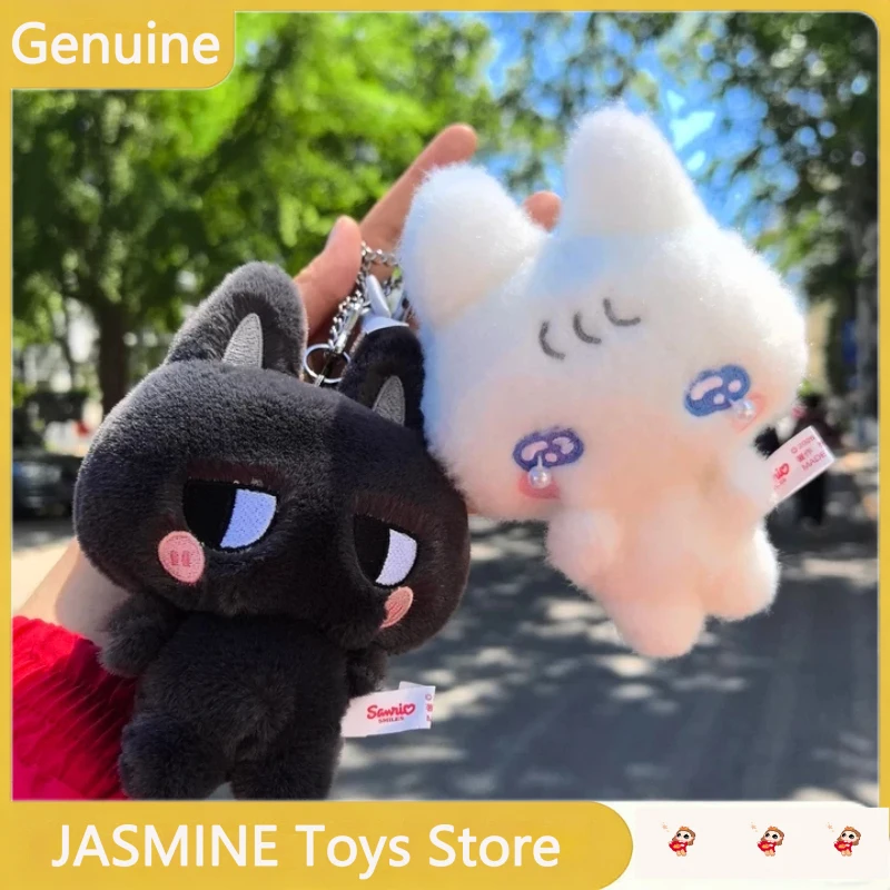 Auf Lager: Echte Sanrio Miamilo Serie Plüschpuppe, magnetischer Anhänger, niedliche Puppendekoration, Sammlerstücke, Geschenk für Frauen zum Festival.