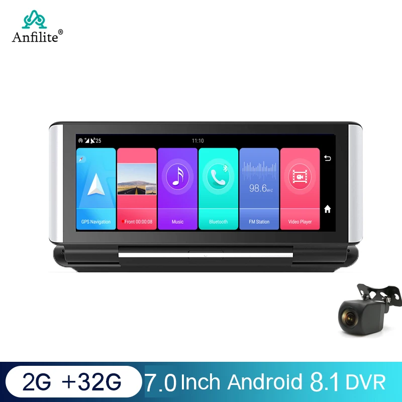 

7 Inch 4G black box Android 8.1 Car DVR ADAS GPS navigator Camera car video recorder Dual Lens Dashboard parking monitor 2GB+32G