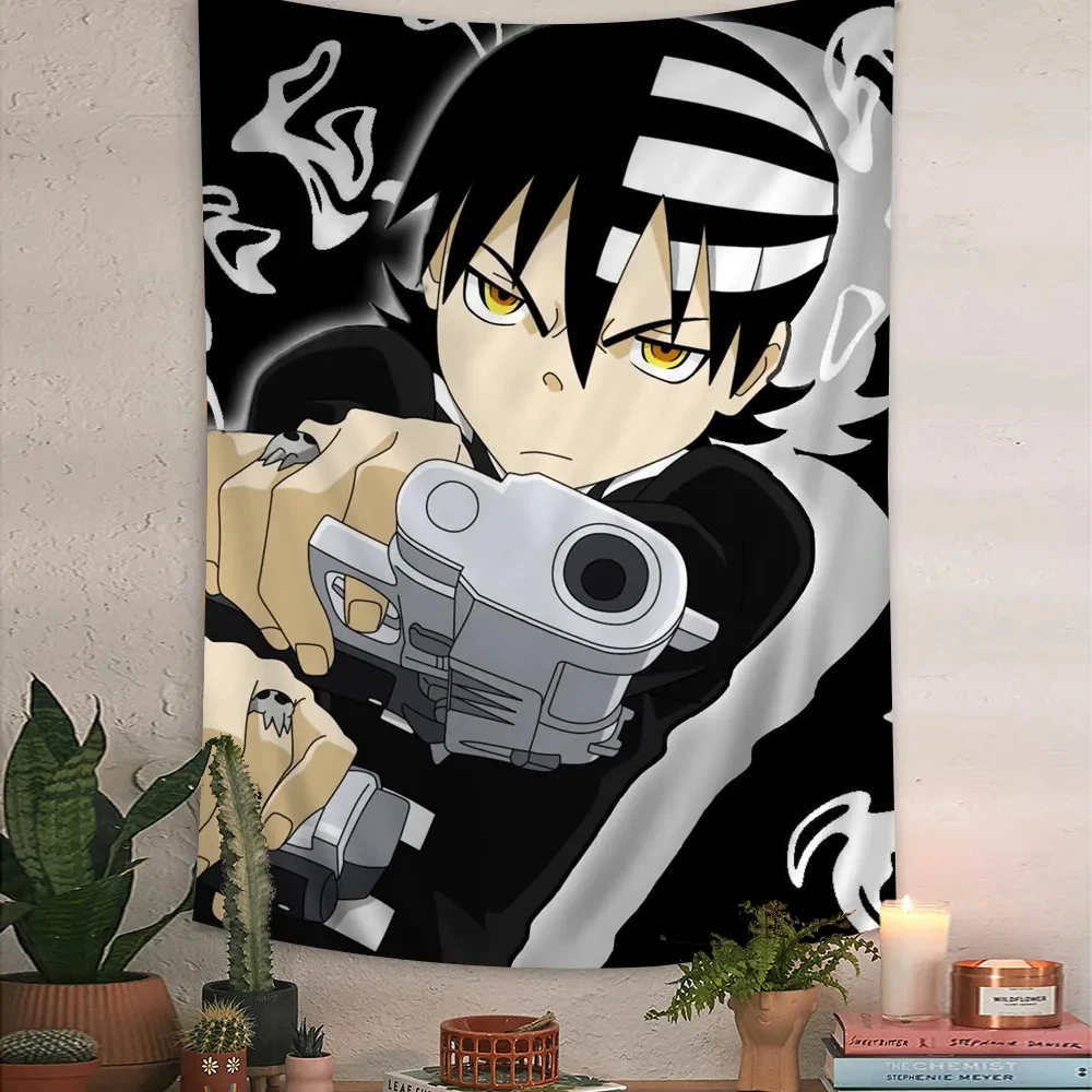 Anime Soul Eater Wall Tapestry Art Unleash Creativity, Perfect for Science Fiction Rooms, Elevates Home Decor as Unique Wall Art