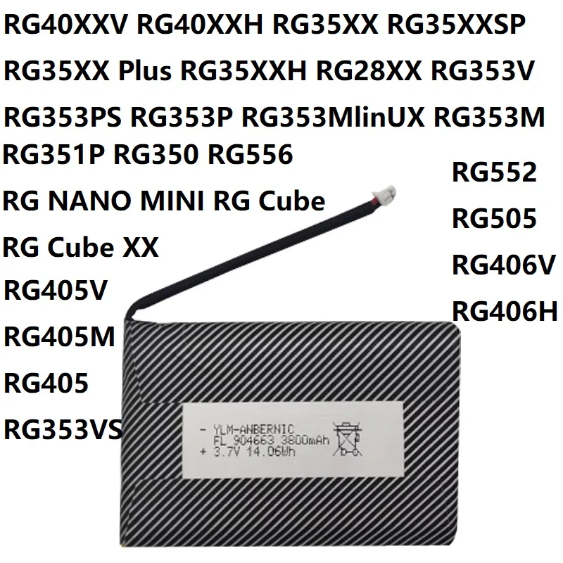 Battery for Anbernic Win600 RG351P RG405V RG405M RG405 RG35XX RG353V RG350 RG353M RG40XXV RG556 RG552 RG505 RG406V RG406H