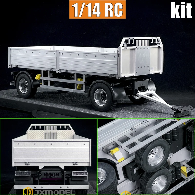 1:14th Scale JXmodel Simulation JX-QG02 Full Trailer KIT 1/14 Model for RC Truck JXmodel Car