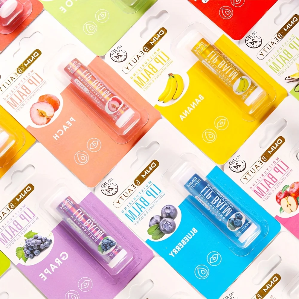مجموعة بلسم الشفاه "فروت بوب" 18 لونًا |   لون مرطب يدوم طويلاً |   شير إلى لون قابل للبناء |   نباتي وطبيعي #3