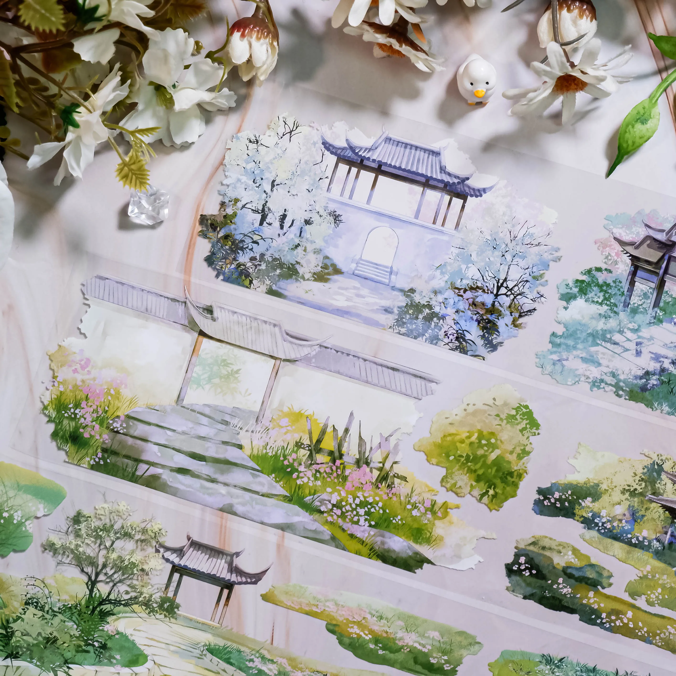 

Рулон 5 м Hechunzhu, лента для домашних животных, старинная лента для двора, ландшафтный дизайн, летний двор, строительный справочник