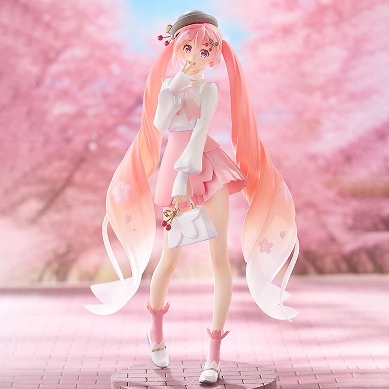 

23cm Genuine GSC POP UP PARADE Hatsune Miku Flower viewing outfit Anime Action Figure Model Toys Gift for Birthday
