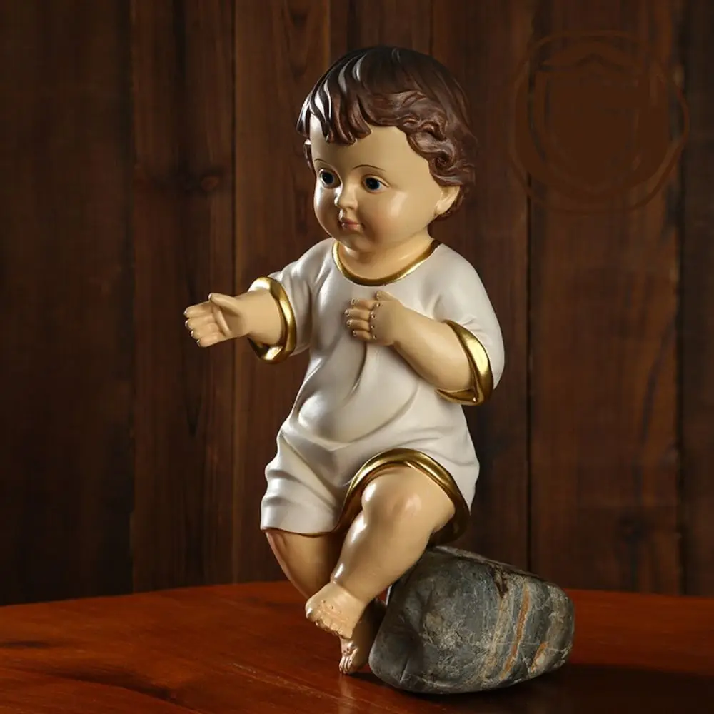 Resin Unisex Figures Garden Crafts Nativity Jesus Holiday Gifts Figurine Desktop Accessories Courtyard Ornaments