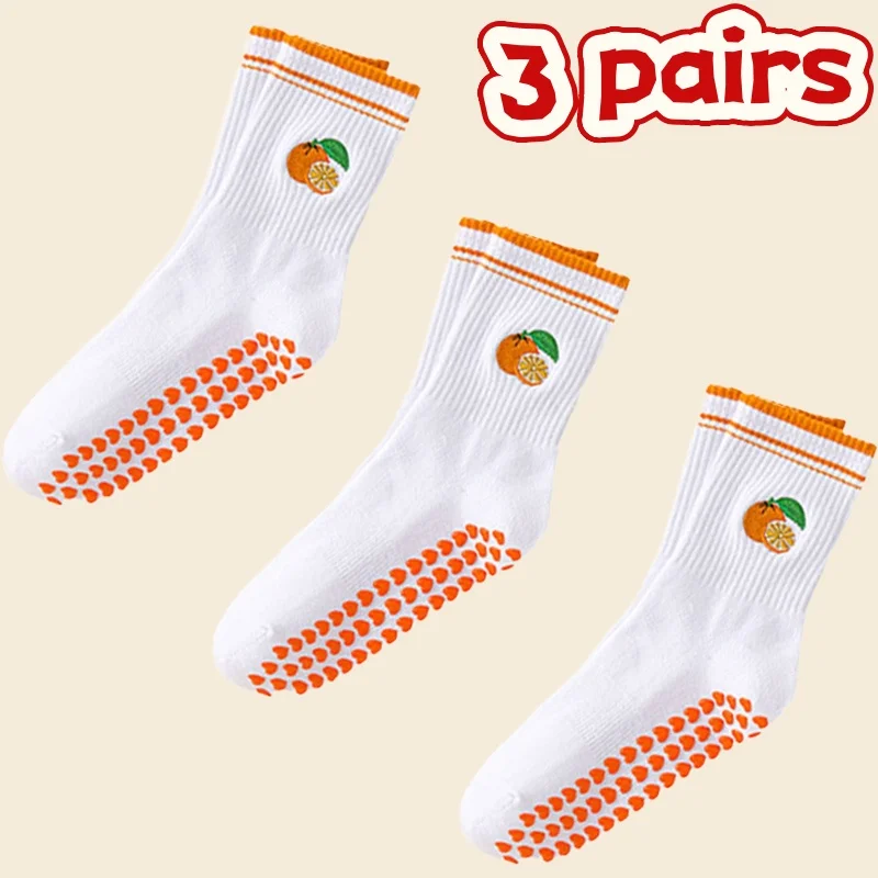 

3 pairs of warm socks elastic socks women's socks Pilates socks yoga socks anti slip floor socks fitness socks cycling socks