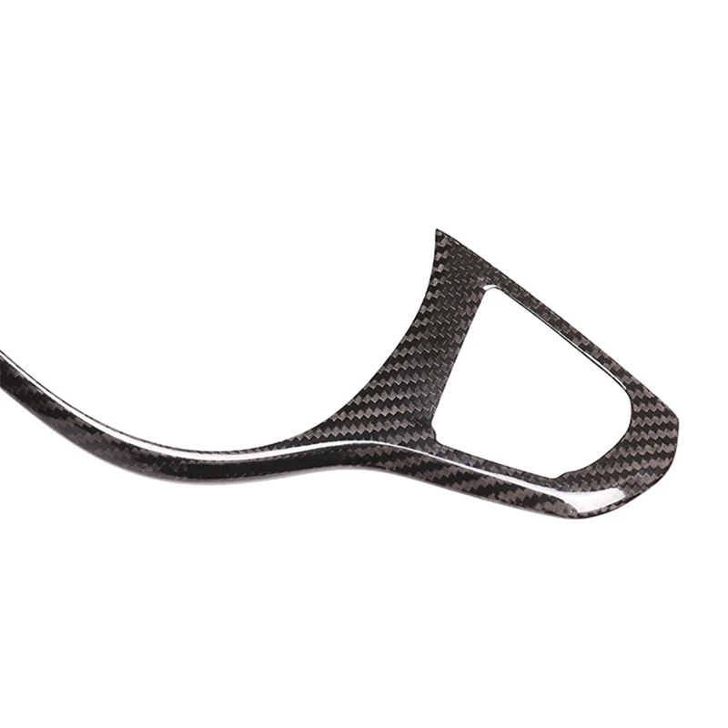 Real Carbon Fiber Car Steering Wheel Decoration Trim Frame For-BMW X3 X4 X5 X6 X7 G01 G02 G05 G06 G07 2019-2021