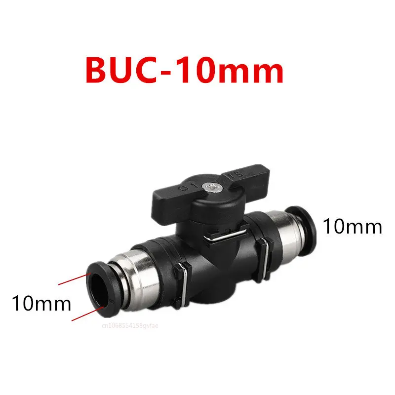 BUC HVFF Air hand valve 4mm 6mm 8mm 10mm 12mm Pneumatic Push In Quick Joint Connector  To Turn Switch Manual Plastic Controller