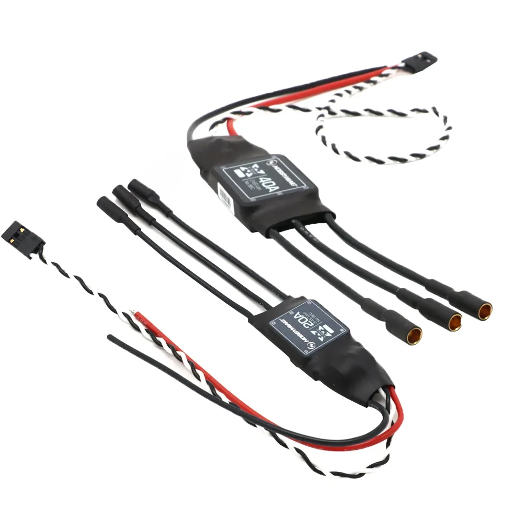 Hobbywing XRotor sin escobillas ESC 20A 40A 2-6S controlador de velocidad ESC para RC Quadcopter clase multirotores FRV Drone de juguete