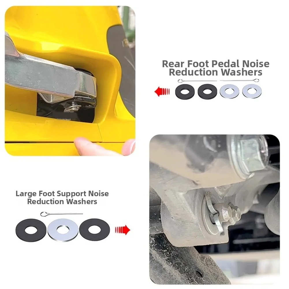 

rubber and stainless steel gasket for Honda NS125LA NWX125 motorcycle anti vibration mount replacement cushion set